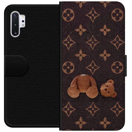 Yhteensopiva Lompakkokotelo Samsung Samsung Galaxy Note10+ Graafinen monogrammikuvio, jossa taiteellisesti muotoiltu nalle