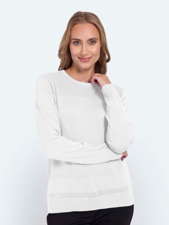 SIGNATURE - Strik - Råhvid