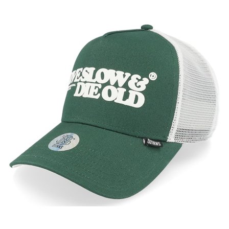 Djinns - Groen trucker Cap - Hft Cap Lsdo Green/White Trucker @ Hatstore