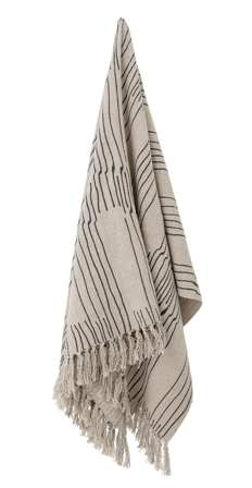 Bloomingville Celly Pledd Natur Bomull 130x160