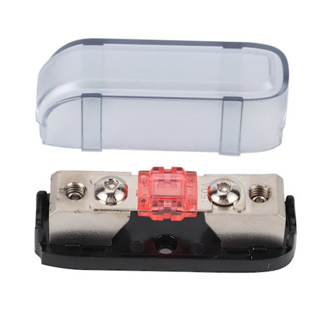 Stereo Audio Säkringshållare Enkel AGU Säkringsbox Distributionsblock Bil Båt Husbil Röd 150A