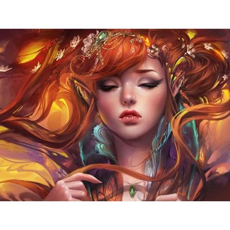 30x40cm 5D DIY Diamantmaleri Full, Animefigurer#G, DIY Di