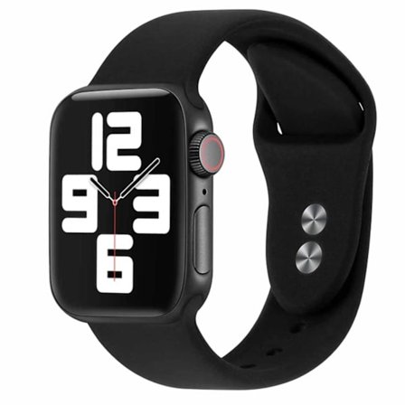 Apple Watch Kompatibel Armbånd 38/40/41 1-8/SE sort silikone