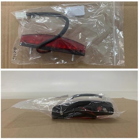 ATV 12V 3-lednings bremselys baklys rød for ATV terrengsykkel signallampe tilbehør billys