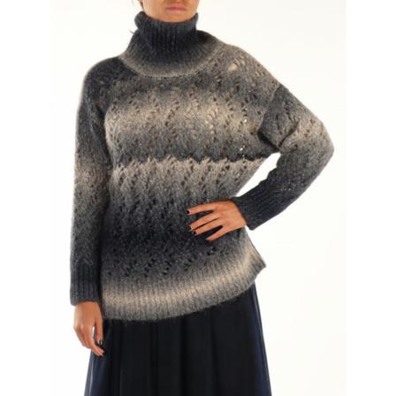 Fabiana Filippi Turtlenecks Blå, Dame Rullekraver