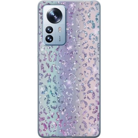Xiaomi 12 Pro Läpinäkyvä kuori Glitter Leopard