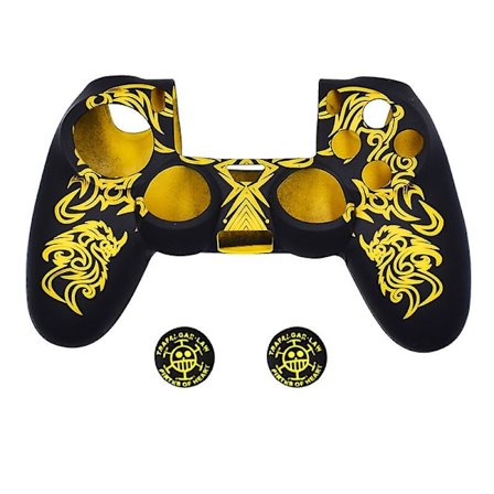 SQCLV PS4 Controller Skins, Silikonskydd för Handkontroll Kompatibel med PS4 Slim/PS4 Pro Handkontroll (Tumgrepp x 2)
