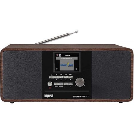 DABMAN i200 CD Multifunktionsradio DAB+ / FM / Internet / Bluetooth Trälook