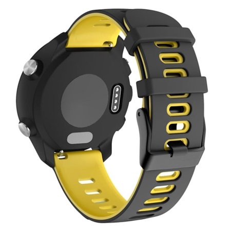 Tvåfärgat klockarmband i silikon Samsung Galaxy Watch 5 (44mm) / (40mm) / Pro - Svart / Gul