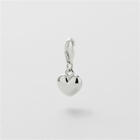 Solid Puffy Heart Charm