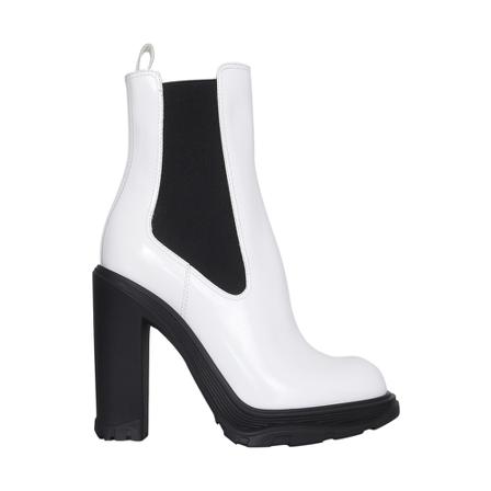 Alexander McQueen, Heeled Boots Biały, Kobieta, Rozmiar: 36 EU