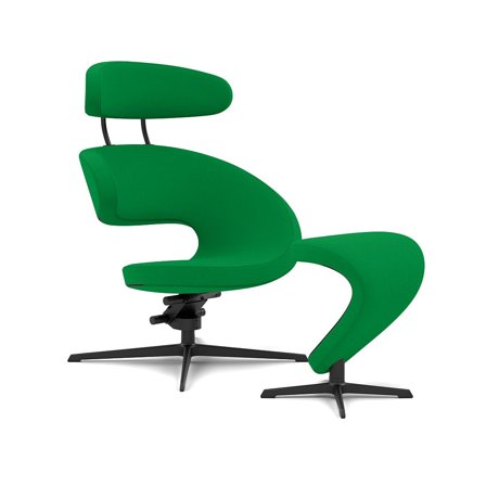 Varier Furniture Peel - Green Wool - Black base