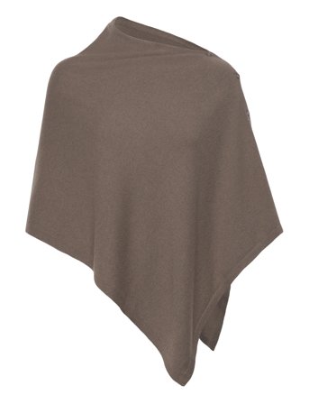 Rosemunde Poncho - Brown - ONE SIZE