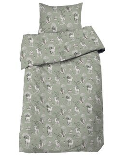 Påslakanset spjälsäng Bambi barnmotiv 2-delar Grön - Redlunds