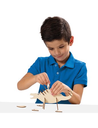 SES Creative Wooden Dino Glow In The Dark - Multi/patterned - ONE SIZE