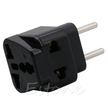 EU rejsestikadapter, EU AU UK USA til 2-bens rund væg PlugTravel Converter Strømudtag Opladeradapter