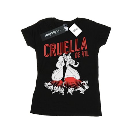 Disney Dam/Dam Cruella De Vil Dalmatiner Bomull T-shirt X