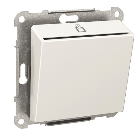 Schneider Electric Exxact Hotellkortsbrytare 2-polig Vit, Strömbrytare & vägguttag