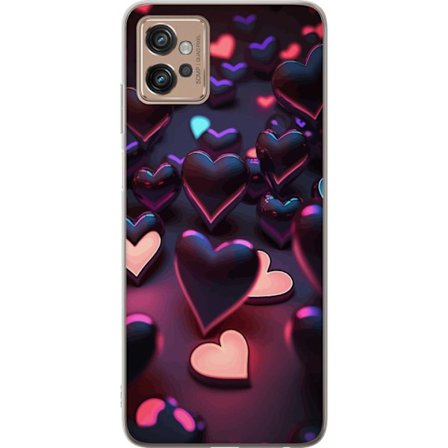 Yhteensopiva Puhelinkuori Motorola Motorola Moto G32 KeskiyönSydämet