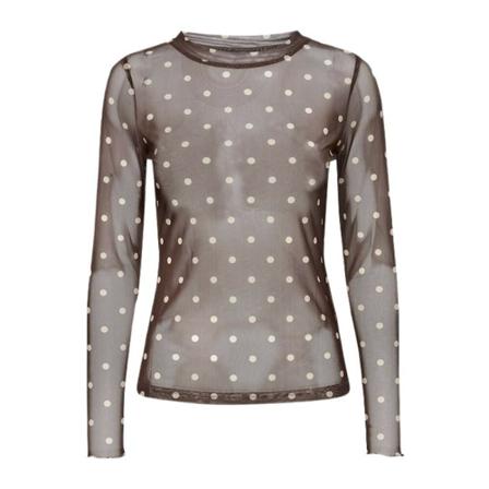 Ichi Long sleeve Bluse Brun, Dame