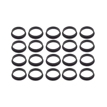 20st mousse rund form Dessertbakverktyg tårtdekorationsring, återanvändbar rund perforerad pl