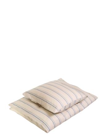 Baby Bedlinen Gots - Balance Stripes Blue Mix Patterned Filibabba