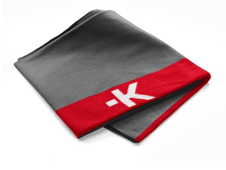 SKROSS Travel Blanket - Dark Gray/Red