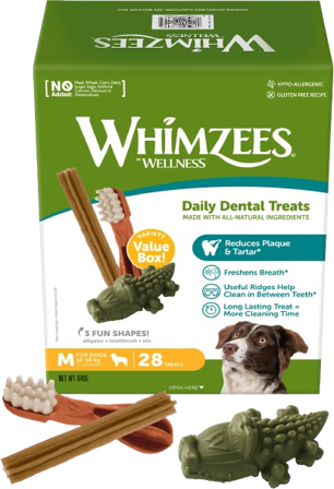 Whimzees - Variety Value Box Medium - Hund - Hundegodbiter & tyggebein - Dental tyggebein & tanntyggebein - ZOO.no
