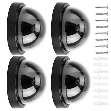 Stöldskyddande Dummy Kamera Med Blinkande Rött Ljus Synlig Avskräckning För Egendomar