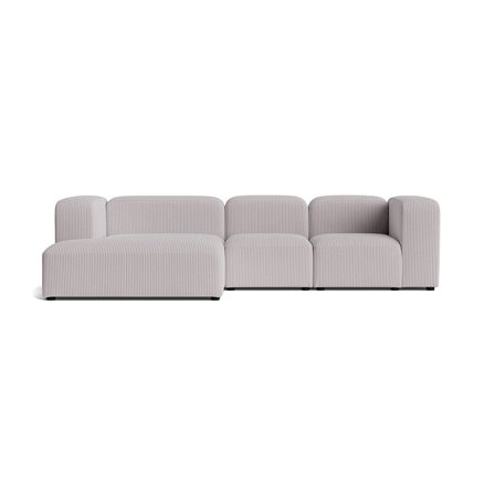 Milo chaiselong sofa, venstrevendt | 300cm - Lincoln Lysegrå - 300x170x72 - Sofa, chaiselong