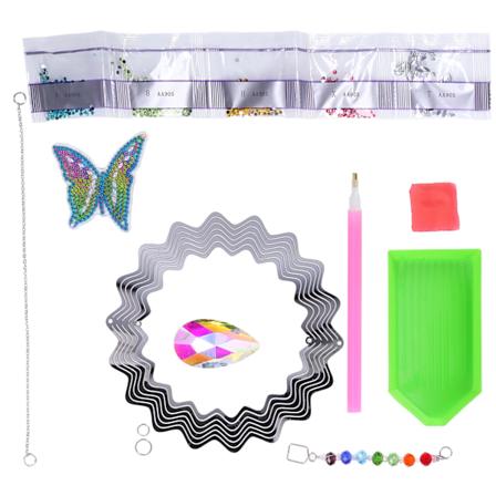 Rhinestones anheng unikt design DIY maleri dekorative ornament tilbehør for vindu hjemmedekorasjon