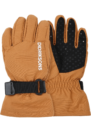 Didriksons Biggles Kid's Mittens Vantar & handskar Unisex Brun 4/6