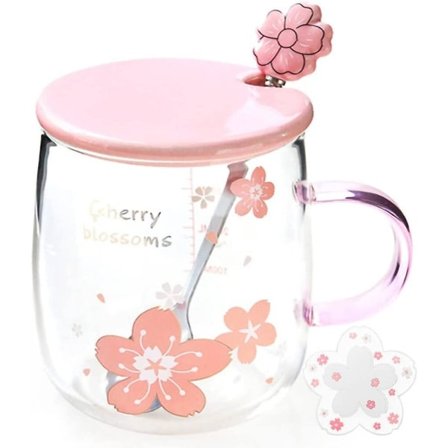Sakura Krus Kreativ Sakura Kop Underkop, 520 ml Stor Kapacitet (Stor Blomst, 520ml)