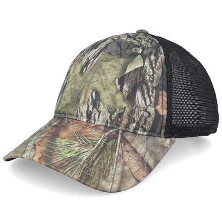 Richardson - Camo Trucker Cap - 111p Mossy Oak Country Dna/Black Trucker @ Hatstore