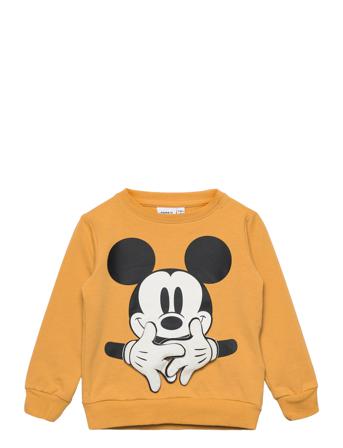 Nmmjeroen Mickey Sweat Unb Wdi Sweatshirt Trøje Orange Name It