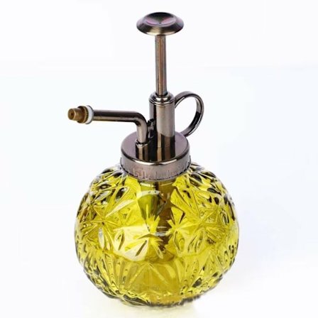 200 ml glaskanna med plasttopp pump för små växter I