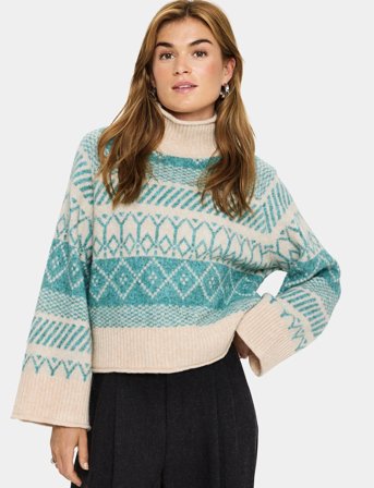 Saint Tropez Michasz Rollneck - Blue - XL