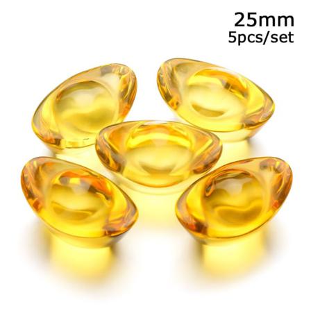 5 St Crystal Ingot Ornament Guld Ingots