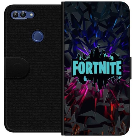 Kompatibelt Lommeboketui til Huawei Huawei P smart Inspirert spilllogo design med eksplosive former, neonlys og dynamisk energi for moderne spillerom