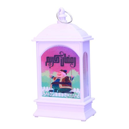 EID Ramadan Lanterne LED Lys Mubarak Dekor Fest Hengende Festival Ornament Lampe