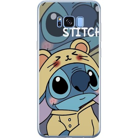 Kompatibelt Mobildeksel til Samsung Galaxy S8+ Stitch med surfebrett søt blå alien Disney