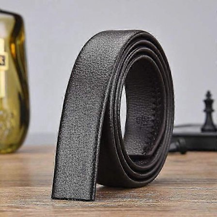 100 120 130 140 150 160 170 180 cm Automatisk Belte Uten Spenne Menn Bredde 3,5 cm Ingen Spenne God Kvalitet Lærbelte Kroppsbelter