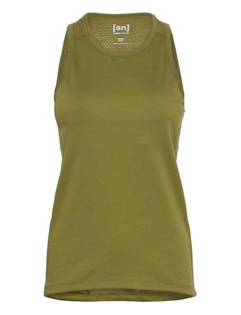 W Grava Tank T-shirts & Tops Sleeveless Kakigrønn Super.natural