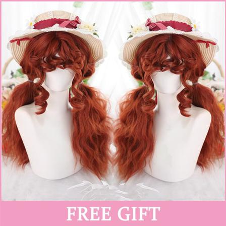 Syntetiska Peruker I Mitten Av Syntet Auburn Mjuk Syntetisk Peruk