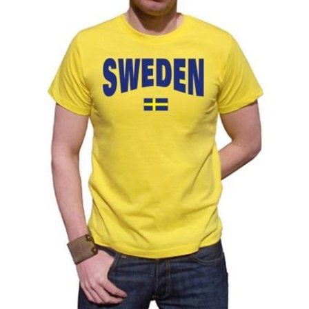 Sverige T-shirt med Svensk Flagga - Storlek XL