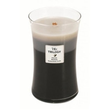 WoodWick - Scented candle Trilogy Fireside, Redwood, Sandalwood Clove 609 g 609.0g