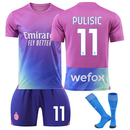 Treningssett for barn, voksen trøyesett, foreldre-barn fotballagsett NO.11 med sokker – maks