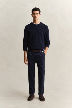 GANT Herren Hose aus Lyocell-Gemisch (46) Marineblau