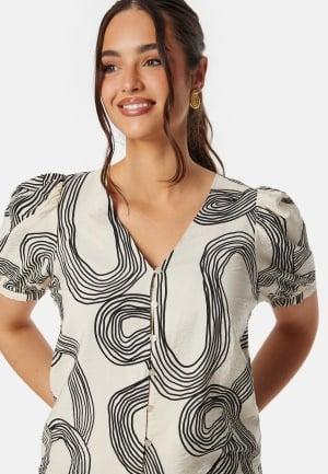 Object Collectors Item Objjacira S/S V-Neck Top 40 Sandshell Topit & T-paidat Dam