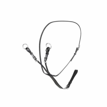 Velociti Leather Horse Running Martingale X Full Black